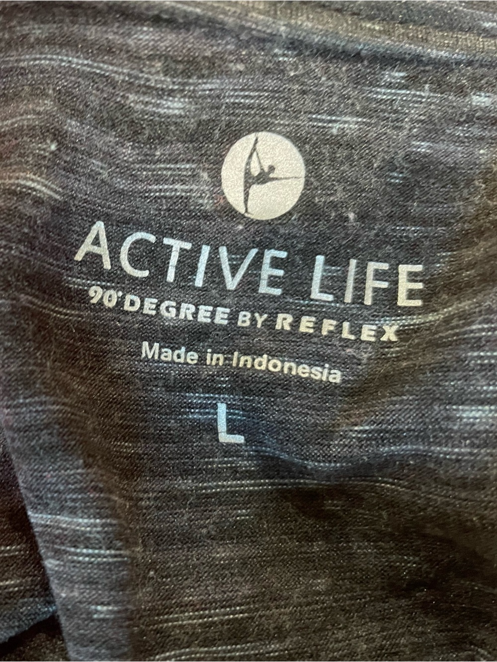 Active Life Black Heather Pullover with hot pink accents - Picture 4 of 5